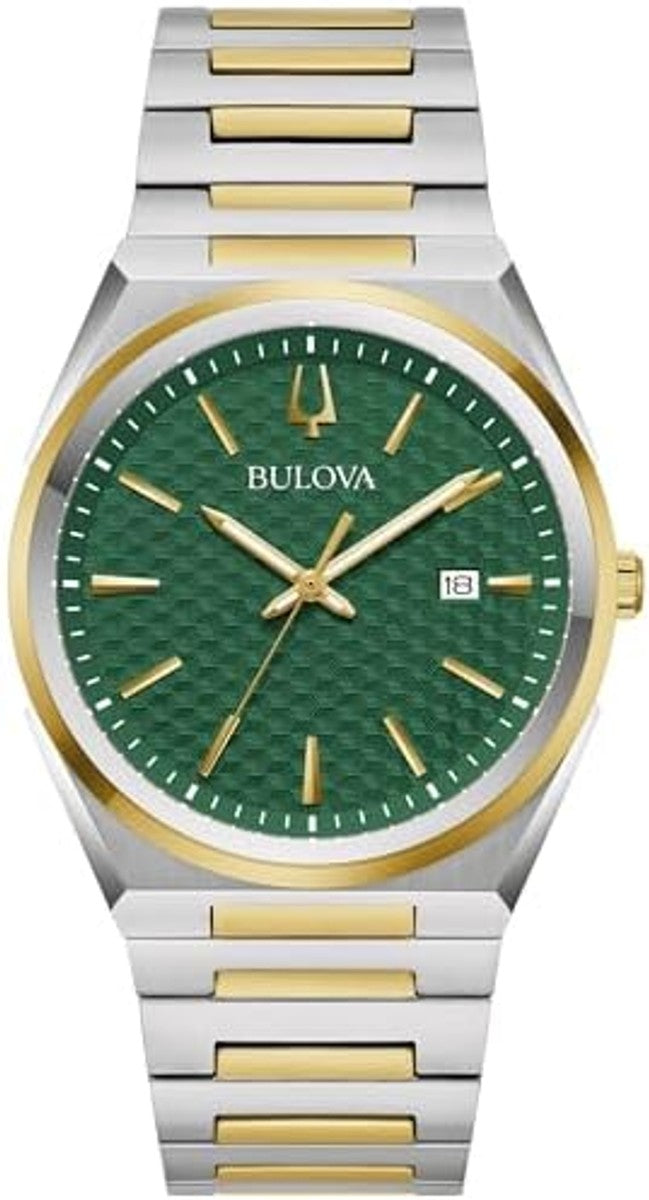 Bulova Mens Dress Classic Quartz Two Tone Stainless 39mm