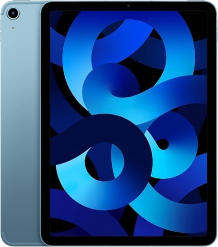 Apple Early 2022 iPad Air 5th Gen (10.9-inch, Wi-Fi, 64GB) Blue (Renewed) | Liquid Retina display, 6 gives