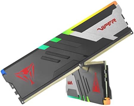 Patriot Viper Venom RGB DDR5 RAM 32GB (2X16GB) 6000MHz CL36 1.35v UDIMM Desktop Gaming Memory Kit Compatible with Intel XMP/AMD Expo - PVVR532G600C36K