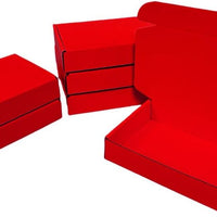 100 Pack 4.1x3x1.2 in Red Mini Shipping Boxes