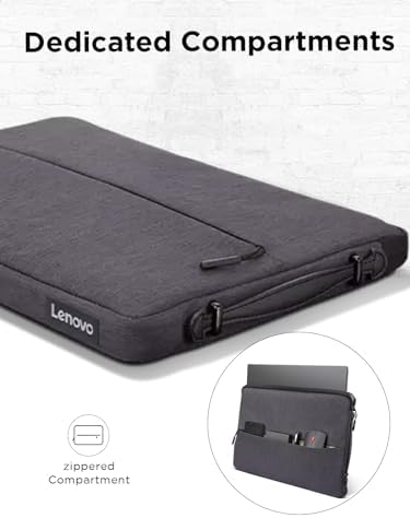 Lenovo Urban Laptop Sleeve 14 Inch for Laptop/ Notebook/Tablet Compatible with MacBook Air/Pro Water Resistant - Charcoal Grey