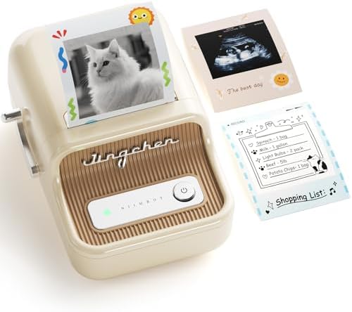 NIIMBOT B21 Pro Label Maker, 300DPI HD Thermal Label Printer, Bluetooth Label Maker Machine with 2.1x3.2 Inches Label for Scrapbook, DIY Crafts, Notes, Memo