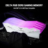 TEAMGROUP T-Force Delta RGB DDR5 Ram 32GB (2x16GB) 6000MHz PC5-48000 CL38 Intel XMP 3.0 & AMD Expo Compatible Desktop Memory Module Ram White FF4D532G6000HC38ADC01