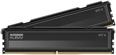 KLEVV FIT V DDR5 32GB (2x16GB) 5600MHz CL30 SK Hynix A-Die 1.25V Gaming Desktop Ram Memory XMP 3.0 / AMD Expo Ready - Black (KD5AGU880-56K300L)