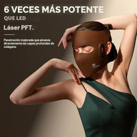 JOVS Máscara de terapia de luz láser 4D – Terapia de luz roja para cara, terapia de luz con máscara facial LED, 6 veces más potente que LED, tecnología FPT, 4 longitudes de onda, antienvejecimiento
