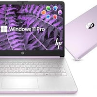 HP 14” Laptop Ultra-Portable Computer 2026 Student Business, MS Office, Copilot AI, Intel 4-Core CPU, 4GB RAM, 628GB Storage (128GB UFS+500GB Ext), Long Battery, MaxsolAccessory, Win 11 Pro, Lavender