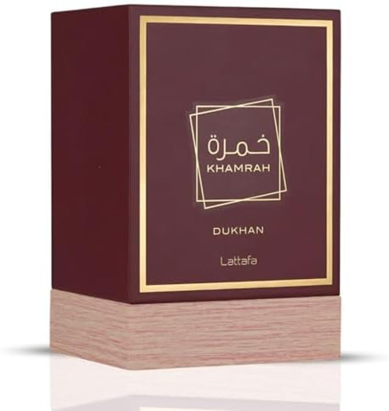 EN STOCK 🔥 Lattafa Khamrah Dukhan para Unisex Eau de Parfum en Spray, 3.4 onzas / 100 ml