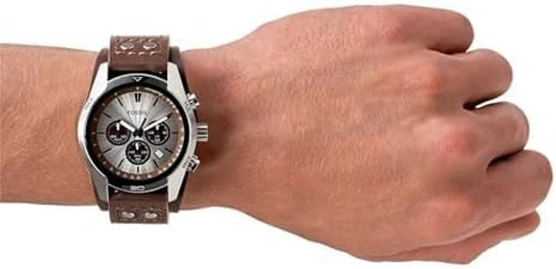 Reloj Fossil Men's Watch, Coachman Quartz Stainless Steel and Chronograph Leather Watch for Men