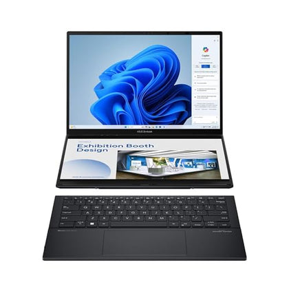 ASUS Zenbook DUO Laptop, Dual 14” OLED 3K 120Hz Touch Display, Intel Evo Certified, Intel Core Ultra 7 255H, Intel Arc Graphics, 32GB RAM, 1TB SSD, Windows 11, Inkwell Gray, UX8406CA-DS79T