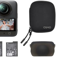 DJI Osmo 360 Essential Combo, 360 Action Camera | 1-Inch 360° Imaging, Native 8K 360° Video, 4K/120fps & 170° Boost Video, 1.2m Invisible Selfie Stick Kit