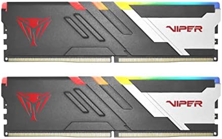 Patriot Viper Venom RGB DDR5 RAM 32GB (2X16GB) 6000MHz CL36 1.35v UDIMM Desktop Gaming Memory Kit Compatible with Intel XMP/AMD Expo - PVVR532G600C36K