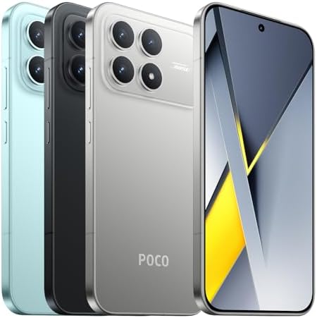 XIAOMI Poco F8 PRO 5G Ai (Compatible with Tmobile Mint Tello & Global) (256GB + 12GB) Ai 2K 6.59" Bose Sound 50MP Gamers Phone NFC Dual sim Unlocked Model 2510DPC44G Liberado (Black)