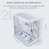 LIAN LI O11D MINI V2 Flow | Compact ATX Mid-Tower Airflow Computer Case | Panoramic View | High-Performance Airflow | Includes 5 x 120mm Reverse Blade Fans | Cable Management | White (O11DMIV2FW)