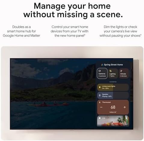 Google TV Streamer 4K - Fast Streaming Entertainment on Your TV with Voice Search Remote - Watch Movies, Shows, Live TV, and Netflix in 4K HDR - Smart Home Control - 32 GB of Storage - Hazel