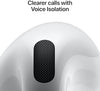 Apple AirPods 4 Wireless Earbuds, Bluetooth Headphones, Personalized Spatial Audio, Sweat and Water Resistant, USB-C Charging Case, H2 Chip, Up to 30 Hours of Battery Life, Effortless Setup for iPhone