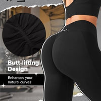 BRXL Butt Lifting Lycra No Front Seam Workout Leggings for Women Tummy Control High Waist Seamless Gym Running Leggings