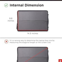 Lenovo Urban Laptop Sleeve 14 Inch for Laptop/ Notebook/Tablet Compatible with MacBook Air/Pro Water Resistant - Charcoal Grey
