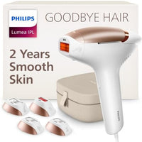 Philips Lumea IPL — Salon-Like Laser Hair Removal for Women, Permanent Hair Reduction Device At Home for Face & Body — Safe & Painless for Face, Bikini, Body, 5 Settings & Skin Sensors, BRI984/03