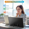 Portable Monitor 15.6 Inch 1080P USB-C HDMI Ultra-Slim Travel Monitor with Kickstand, Compatible with Xbox, Laptop, PC, Mac Phone, PS, Swich IPS Ultra-Thin Zero Frame Gaming Monitor