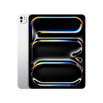 Apple iPad Pro 13-Inch (M4): Built for Apple Intelligence, Ultra Retina XDR Display, 256GB, 12MP Front/Back Camera, LiDAR Scanner, Wi-Fi 6E, Face ID, All-Day Battery Life — Silver