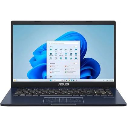ASUS Laptop, 14-inch FHD Display, Intel Pentium Silver N6000, 4GB RAM, 64GB eMMC Storage, Windows 11 Home in S Mode, Intel UHD Graphics, Star Black, E410KA-PM464