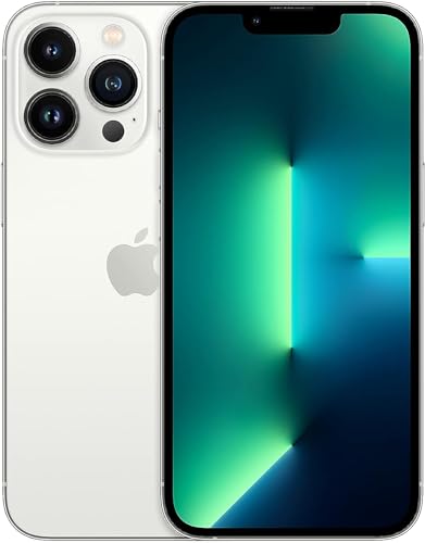 Apple iPhone 13 Pro, 128GB, Silver - Unlocked (Renewed)