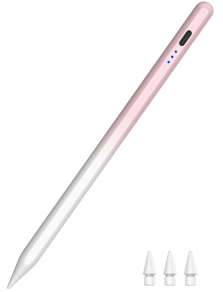 HATOKU Stylus Pen for Apple iPad 2018-2026 for Note Drawing Pink White