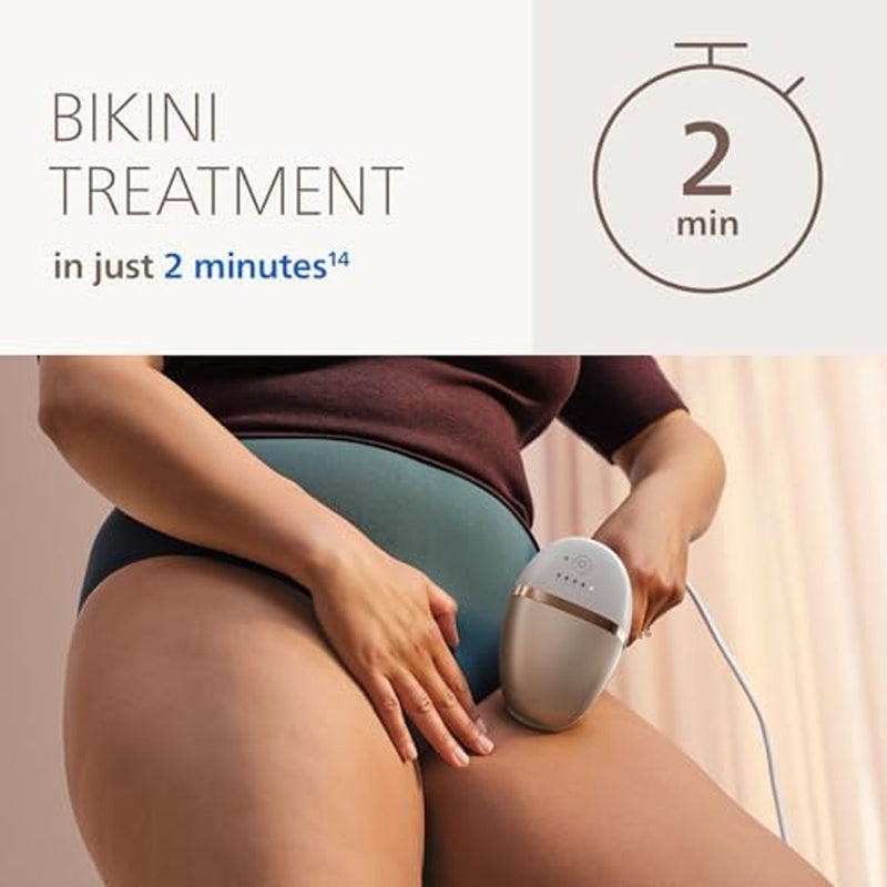 Philips Lumea 9000 Series Dispositivo de depilación IPL Reducción permanente de vello láser para mujeres y hombres, fácil y cómodo de usar en casa, SenseIQ, 4 accesorios para cuerpo, cara, bikini y axilas, BRI984/03