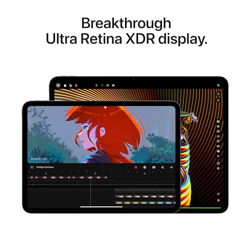 Apple iPad Pro 11 Pulgadas (M4): Diseñado para Apple Intelligence, Pantalla Ultra Retina XDR, 256GB, Cámara Frontal/Trasera de 12MP, Escáner LiDAR, Wi-Fi 6E, Face ID, Batería para Todo el Día — Plata