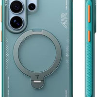 TORRAS Ostand Q3 Air for iPhone 17 Pro Max Case with 360 Magnetic Stand, Fit for MagSafe, Mil-Grade Drop Tested, Camera Control Button, Shockproof Phone Case for iPhone 17 Pro Max 6.9", Horizon Orange