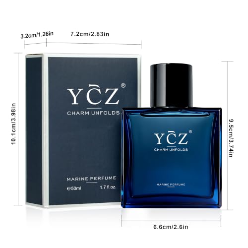 Ycz Midnight Marine Eau De Parfum For Men, 1.7 Fl Oz(2Pack)