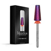 MelodySusie Professional 5 in 1 Nail Drill Bits, 3/32'' Carbide Tungsten Multi-function, Suitable for Manicure Pedicure Cuticle Gel Polishing, Purple, Fine