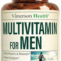 Visita la tienda de Vimerson Health Suplemento multivitamínico multimineral diario para hombres - Vitaminas A, C, E, D, B1, B2, B3, B5, B6, B12. Magnesio, biotina, espirulina, zinc. Antioxidante completo, energía e inmunológica. 60 cápsulas