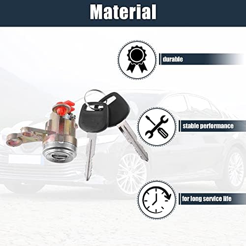 X AUTOHAUX 1 Set Ignition Switch Lock Cylinder with Key for Toyota Camry 1992 1993 1994 1995 1996 Replace 69052-33010 69051-33010