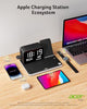 acer 7-in-1 Wireless Charging Station: Charger Stand for Multiple Devices for Apple - iPhone 16 15 14 13 12 Pro Max Apple Watch Airpods, Wireless Charger iPhone Charging Station with Bluetooth TimeSyn