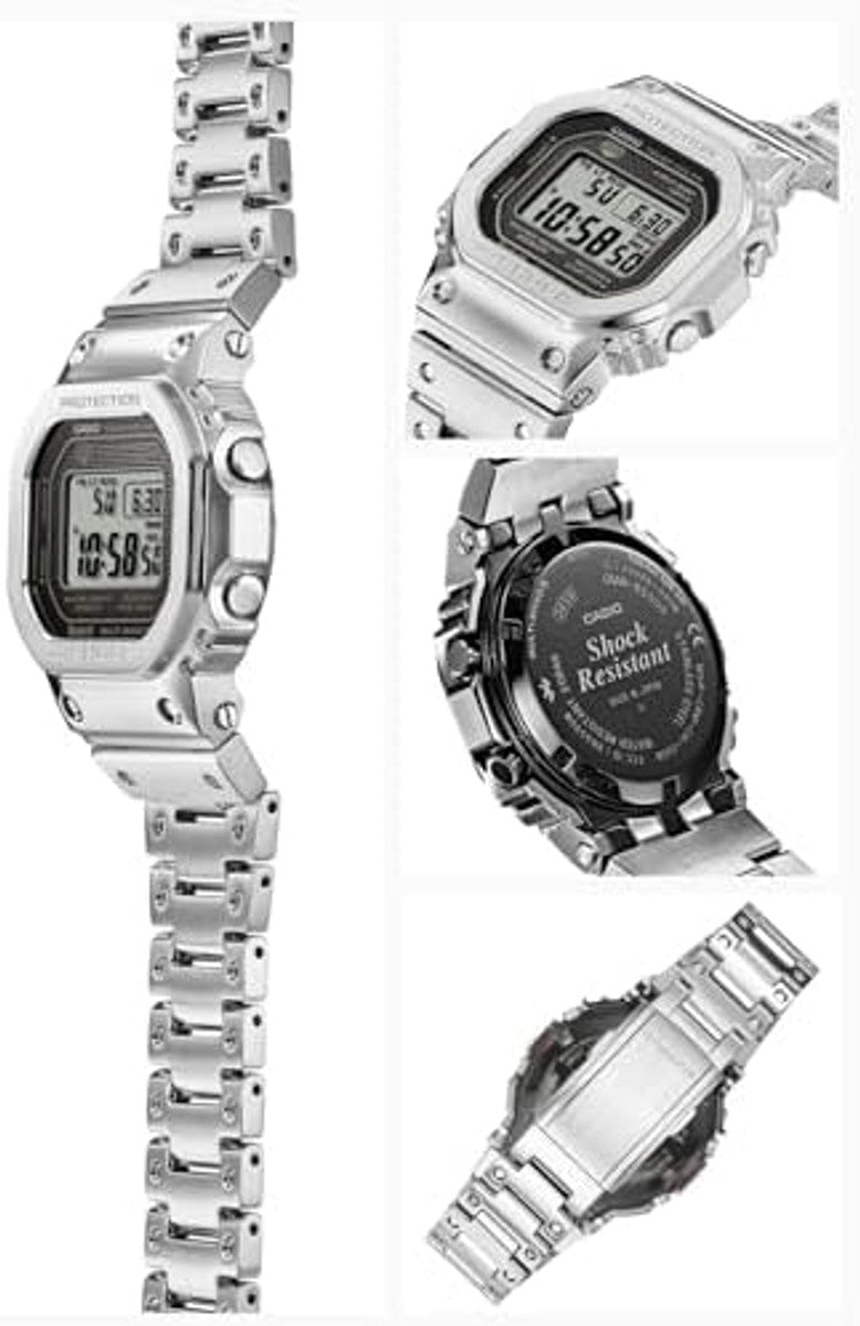 G-Shock by Casio Men's Standard Digital GMW-B5000-D1 Watch Silver, Silver, Modern