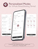 Momcozy Breast Pump Hands Free Upgraded Mobile Flow | M9, App Discreet Control with Personalized Multi-Modes & 15 Levels, Wearable Breast Pump 24mm, 2 Pack Cozy Red