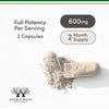Double Wood Supplements Ashwagandha KSM 66 Organic and Clinically Studied Extract (600mg Per Serving, 120 Capsules, 60 Servings) Adaptogen Cortisol Manager for Women and Men