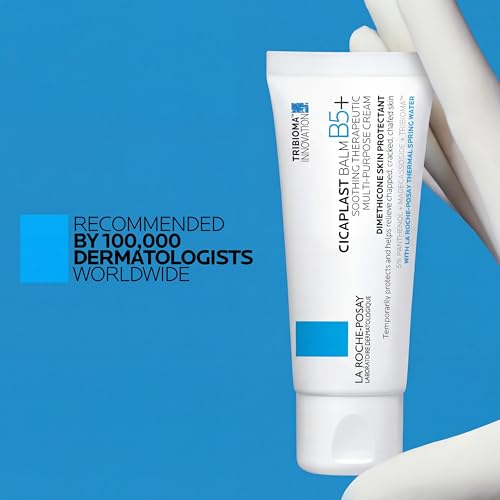 La Roche-Posay Cicaplast Balm B5 Skin Barrier Repair Cream with Centella Asiatica, Shea Butter & Panthenol | Multi-Purpose Healing Ointment for Dry, Irritated Skin | Face, Body & Hand Balm, Baby Safe