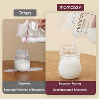 Momcozy 8oz Breastmilk Storage Bags,Temp-Sensing & Pour Spout,200 Count