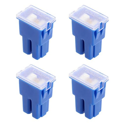 SING F LTD 4 Pieces Fuse Female Terminal Case 32V 100A Push Fit Cartridge Fuse for Replacing Cartridge Fuse in Automobiles and Trucks (Blue)