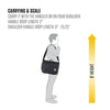 Carhartt Ripstop Messenger Bag, Durable Water-Resistant Messenger Work Bag