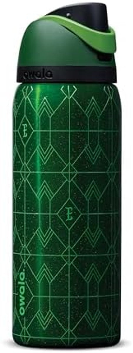 Owala Wicked FreeSip Insulated Stainless Steel Water Bottle with Straw for Sports and Travel, BPA-Free Sports Water Bottle, 32 oz, Elphaba (Green)