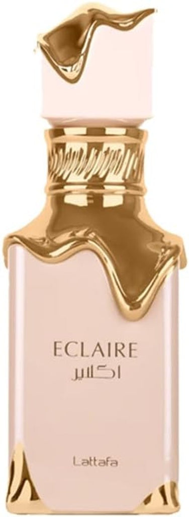 Lattafa Eclair - Vainilla, Caramelo, Dulce, Floral - Eau de Parfum Fragancia de Larga Duración para Mujeres, 3.40 Onzas / 100 ml