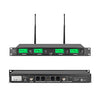 WENWEN Wireless Microphone System UHF 4 Channel 2 Handheld Mic 2 Headset 2 Lavalier Bodypack 2 Lapel Mic Pro Karaoke System Speaking Conference Wedding Party