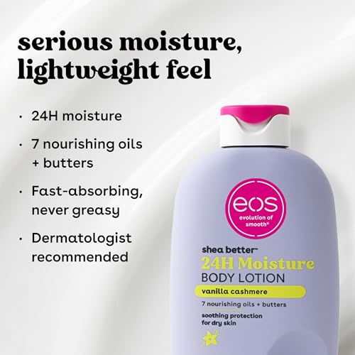 eos Shower Essentials Bundle- Body Lotion, Body Wash, Shave Oil - Vanilla Cashmere