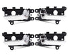 4Pcs Front Rear Left Right Interior Chrome Door Handle Set for Kia Forte Cerato K3 2014 2018