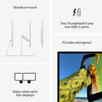 Apple Studio Display: Standard Glass, Tilt- and Height-Adjustable Stand