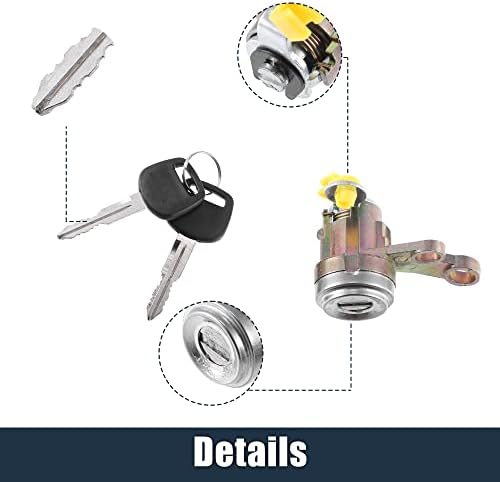 X AUTOHAUX 1 Set Ignition Switch Lock Cylinder with Key for Toyota Camry 1992 1993 1994 1995 1996 Replace 69052-33010 69051-33010