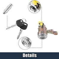 X AUTOHAUX 1 Set Ignition Switch Lock Cylinder with Key for Toyota Camry 1992 1993 1994 1995 1996 Replace 69052-33010 69051-33010